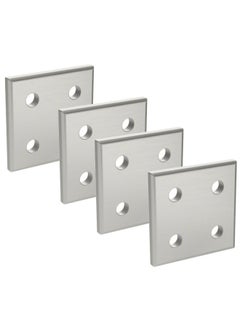 Buy Flat Joining Plates Zinc Square Plate 37Mm x 37Mm x 1.2Mm Zinc 705 E x ternal Joining Fasteners 10  Pieces in UAE