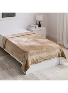 Buy Snugsoft Flannel Double Layer Twin Blanket 150 x 200 cm in Saudi Arabia