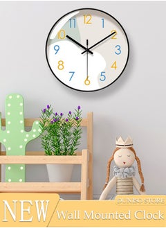 اشتري Creative Wall Clock, Modern Battery Operated Wall Clocks, Silent Non Ticking Small Analog Clock for Living Room, Office, Home, Bedroom, Kitchen, Bathroom في الامارات