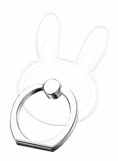 Buy Cell Phone Ring Holder Stand Transparent Phone Ring Holder Finger Kickstand 360° Degree Rotation Compatible Most Mobile Phones, Bunny in UAE
