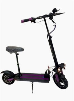 Buy Electric Scooter E10 3 Lights Upgraded Version Speed 55Km Battery 48w 13Ah Motor 1200W Extra Smooth Purple in UAE