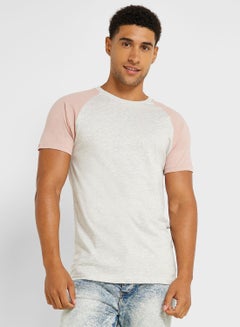 Buy Mens Crew Neck T-shirt With Contrast in UAE