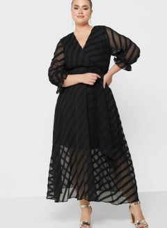 Buy Belted Wrap Dress in UAE