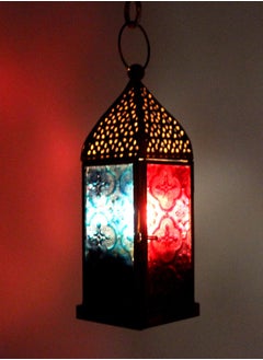 Buy RAMADAN MOROCCAN PARTY CAMPING FUNCTION DECORATIVE CANDLE LAMP (2113) 19CM -ALN1157 in UAE