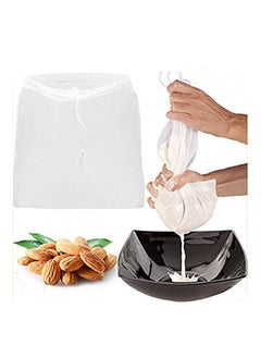 Buy Cheesecloths For Straining Reusable,2 Pcs Pro Quality Nut Milk Bag Big 12"X12" Commercial Grade Reusable Almond And All Purpose Food Strainer Fine Mesh Nylon Cold Brew Coffee Filter in UAE