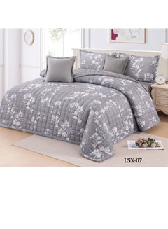 Buy Single comforter set, 6-piece polyester comforter, size 240x220 cm LSX-07 in Saudi Arabia