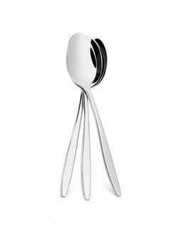 Buy 3-Piece Tea Spoon 14cm, 18/10  Stainless Steel Cutlery Set TRENTO Series in UAE