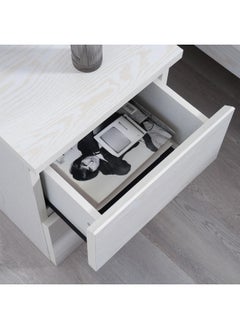 اشتري Spring Collection Nightstand With 2 Drawer - White في الامارات