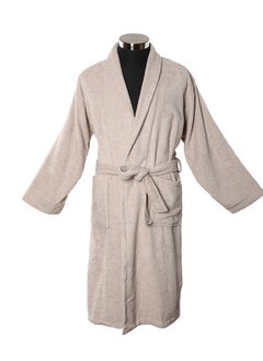 Buy Lauren Bathrobe, Grey- Medium in UAE