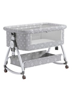 Buy Newborn Crib, Splicing Big Bed, Portable Foldable Baby Bed, Multifunctional Movable Cradle Bed in UAE