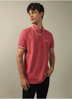 اشتري AE Tipped Flex Pique Polo Shirt في الامارات