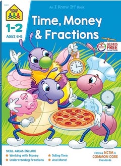 Buy Time, Money & Fractions 1-2 Deluxe Edition Workbook in UAE