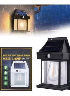 Buy Solar Fence Light , Motion Sensor Outdoor Light, 3 Lighting Modes Dusk To Dawn Solar Porch , Light Waterproof, Outdoor Solar Wall Light in Saudi Arabia