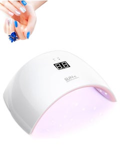 اشتري LED Gel UV Nail Lamp Nail Dryer 24W Gel Curing Light for Nail Polish with Auto Sensor في السعودية