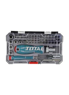 Buy Total Tacsd30556 55Pcs Screwdriver Bits Set Multicolour 20.2 X 11.4 X 4.2Cm in Egypt