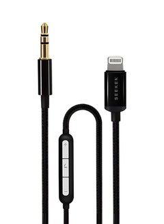 Buy Lightning to 3.5 mm Aux Cable iPhone 3.5mm Headphones Jack with Mic, Stereo Audio Cable for iPhone 14 13 12 11 XS XR X 8 7 iPad iPod to Car/Home Stereo, Speaker, Headphone in UAE