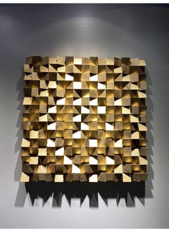 Buy Gold Monochrome Wood Wall Decor By Woodeometry in Egypt