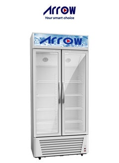 Buy 618L Showcase Refrigerator, 21.8 Cubic Feet, Manual Defrost, Mechanical Control, 4 Wire Shelves, Inner Light, White Interior, Max Noise Level 42dB | Model Name: RO-650SCK in Saudi Arabia