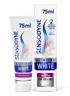 Buy Clinical White Sensitive Teeth Whitening Toothpaste Extra Fresh in UAE