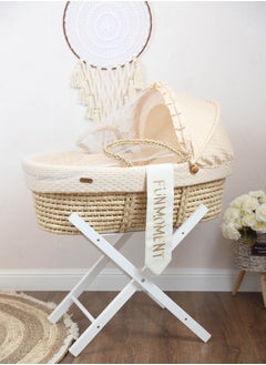 Buy Portable Baby Moses Basket Cot With Durable Stand in Saudi Arabia