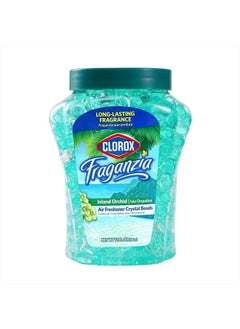 Buy Fraganzia Crystal Beads Air Freshener | Long-Lasting Air Freshener Beads | Gel Beads Air Freshener in Island Orchard Scent for Home, Bathroom, or Car, 12 Oz Island Orchid in UAE