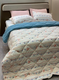 Buy quilt set Cotton 2 pieces size 180 x 240 cm Model 182 from Family Bed in Egypt