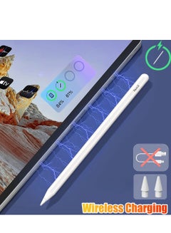 اشتري Magnetic Wireless Charging Stylus Pen For Apple Pencil 2 1 iPad Pencil Palm Rejection Tilt for iPad Air 4 5 Pro 11 12.9 Mini 6 في السعودية