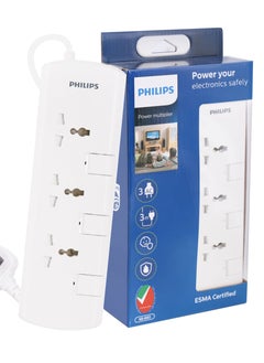 اشتري PHILIPS 3 WAY EXTENSION SOCKET WITH INDIVIDUAL SWITCH في الامارات