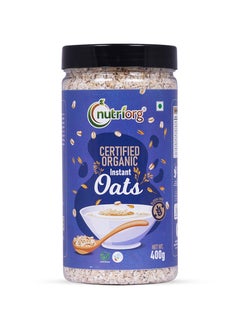 Buy Nutriorg Organic Instant Oats 400g  | Gluten free | Weight Management | Fiber Rich Oats in UAE