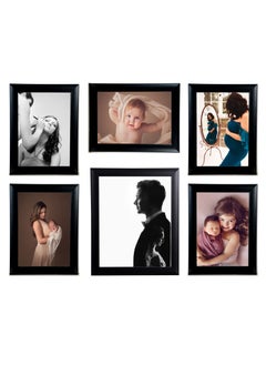 Buy Black  photo frames (1psc 20x25 + 5psc 15x21) in Egypt