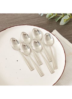 Buy Vermont 6-Piece Tea Spoon Set 14 x 1.5 x 3 cm in UAE