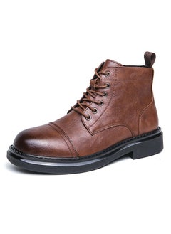 اشتري New Men's Casual Leather Boots في الامارات