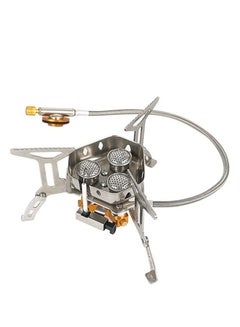 Buy Outdoor Portable Stoves Camping Picnic Burners  Foldable Windproof Stainless Steel Furnace Tourist Equipment in UAE