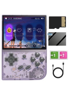 اشتري RG35XX Handheld Game Console 3.5 Inch IPS Screen Linux System Retro Video Games Consoles Portable Pocket Video Player 5000  Games (Purple 128G) في الامارات