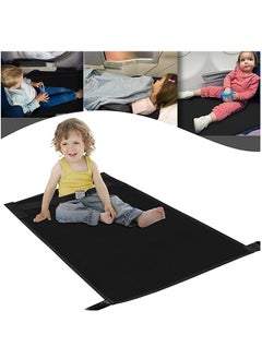 اشتري Kids Travel Bed Playmat Airplane Seat Extender Infants Foldable Airplane Footrest Portable Toddlers Flight Sleeping Bed في الامارات