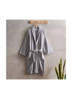 Buy Essential Adult Shawl Bathrobe Medium 110 cm in Saudi Arabia