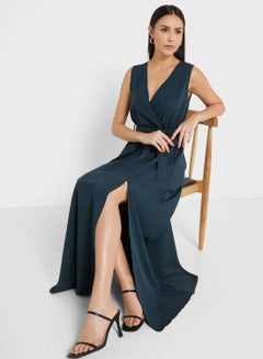 Buy Sleeveless Wrap Dress in UAE