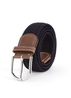 اشتري New Canvas Belt Needle Buckle Elastic Woven Waistband في السعودية