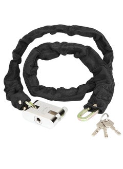 اشتري Bicycle Chain Lock, Safety Chain Lock kit, Heavy Duty Motorcycle Lock, Chain Lock, 1.2m Anti-Theft Heavy Duty Lock with 3 Keys, Very Suitable for Motorcycles, Bicycles, generators, Gates, Bicycles في السعودية