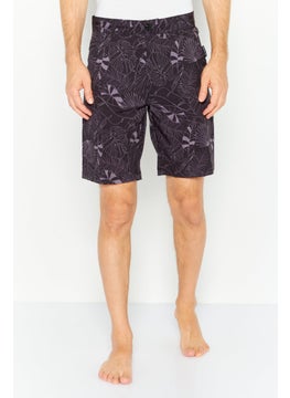 اشتري Men Allover Print Board Shorts, Black Combo في الامارات