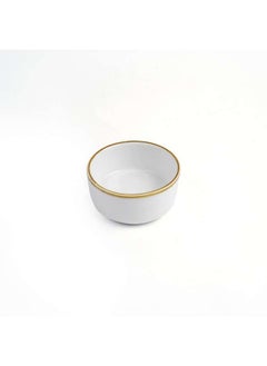 اشتري Porcelain Ivory H232Mocha Small Mezza Sauce Dish 2.5 Inch في الامارات