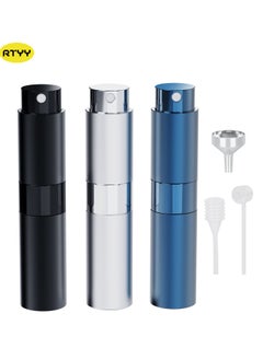 Buy 3PCS Portable Mini Perfume Atomizer , 8ML Perfume Atomisers Refillable Travel Perfume Atomiser Bottles Atomiser Perfume Spray Bottle Travel Bottles with Funnel and Refill Pump for Travel, Vacation in UAE