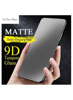 Buy Matte Film Ceramic 9D Screen Protector For Apple iPhone 12 Pro Max, Flexible Screen Protector For iPhone 12 Pro Max Black/Clear in UAE