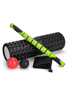 Buy SportQ® 5 in 1 Foam Roller Set with Muscle Roller Stick and Massage Balls for Physical Therapy, Muscle Pain Relief, Speed Exercise, Balance in Egypt