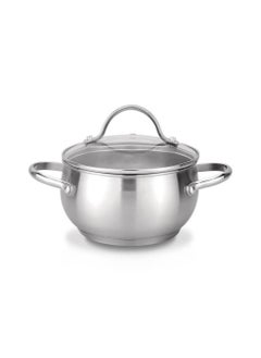 Buy Martinez Stockpot With Glass Lid 18cm in UAE