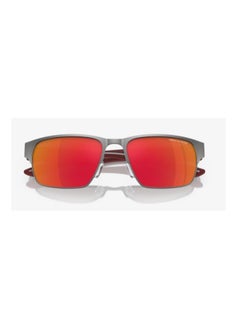 Buy ARMANI EXCHANGE SUNGLASS AX2046S 60036Q SIZE 57 GREY FRAME WITH RED MIRROR LENS UNISEX in UAE