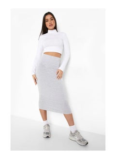 Buy Basic Jersey Midaxi Skirt in UAE