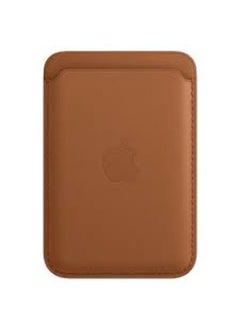 اشتري Leather Wallet With Magsafe (For Iphone) Saddle Brown في الامارات