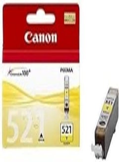 اشتري Canon Original ChromaLife 100+ Yellow Ink Tank CLI-521Y في مصر