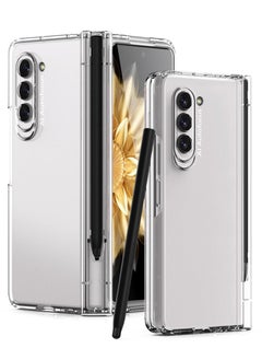 Buy Case For Samsung Galaxy Z Fold 5 Case With Pen Holder And Hinge Protection, Built In Screen Protector, Z Fold 5 Cases With Pen. Not Original Pen in Saudi Arabia